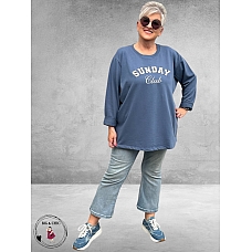 KAFFE CURVE Sweatshirt Sunday Club
